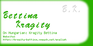 bettina kragity business card